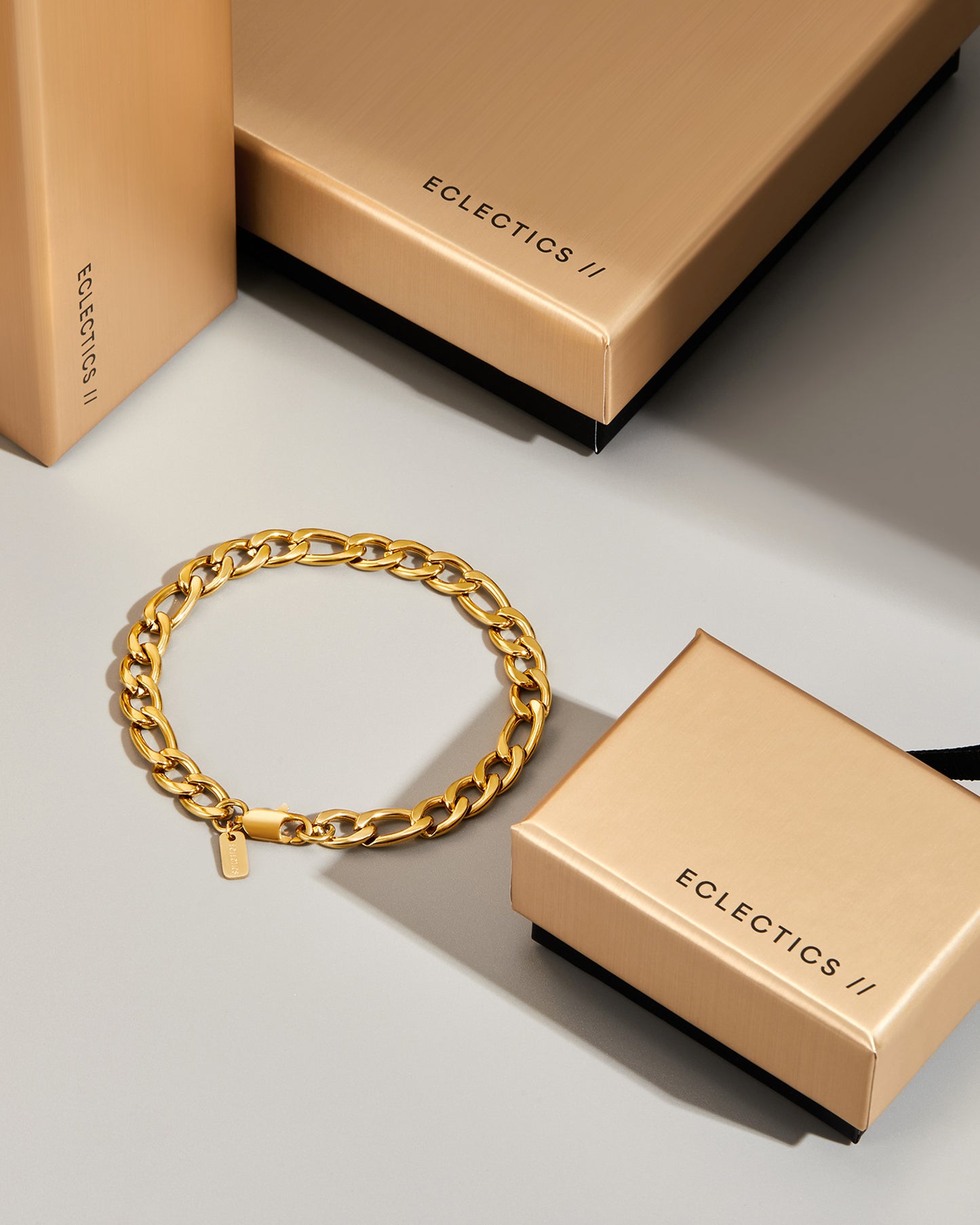 Token Figaro Chain Bracelet