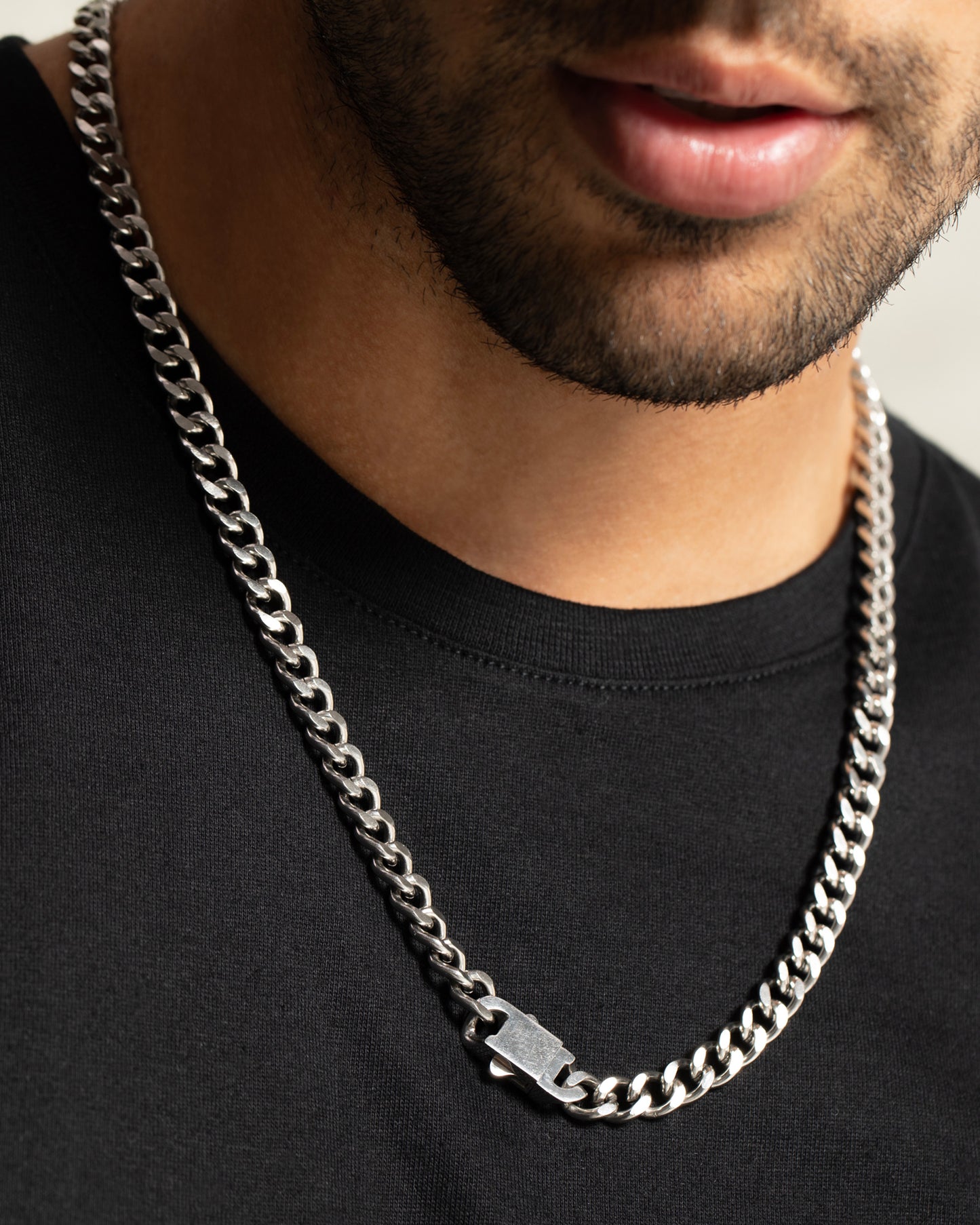 Locked Cuban Chain Necklace