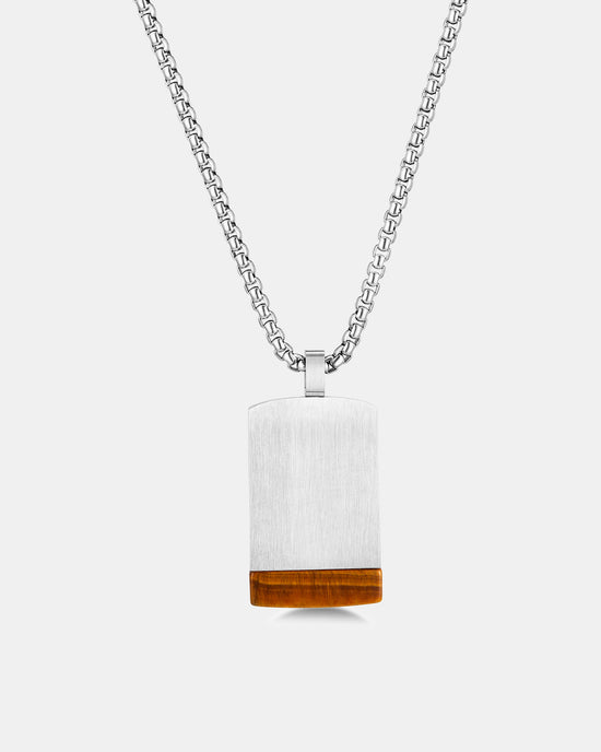 Amber Tag Cable Necklace