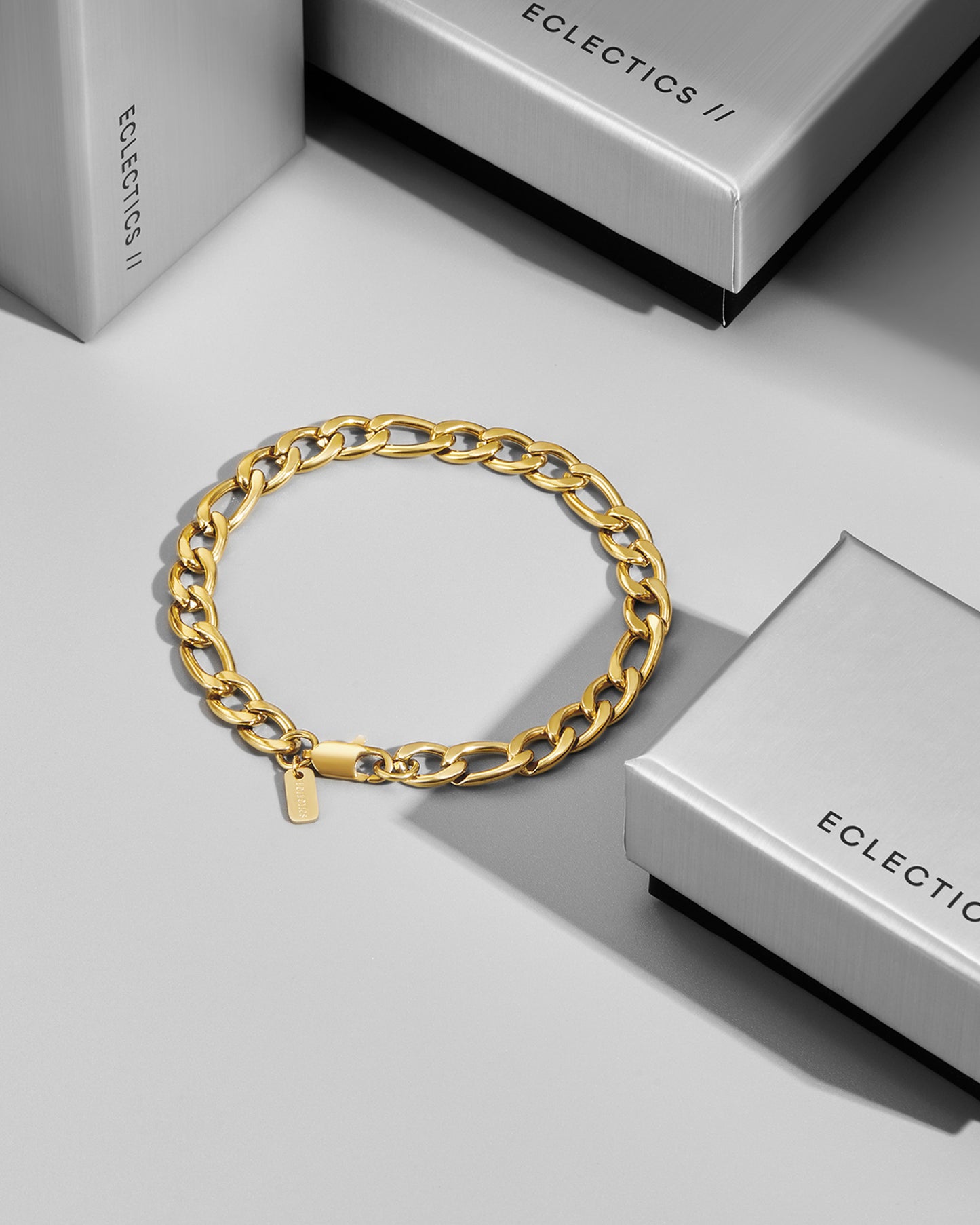 Token Figaro Chain Bracelet