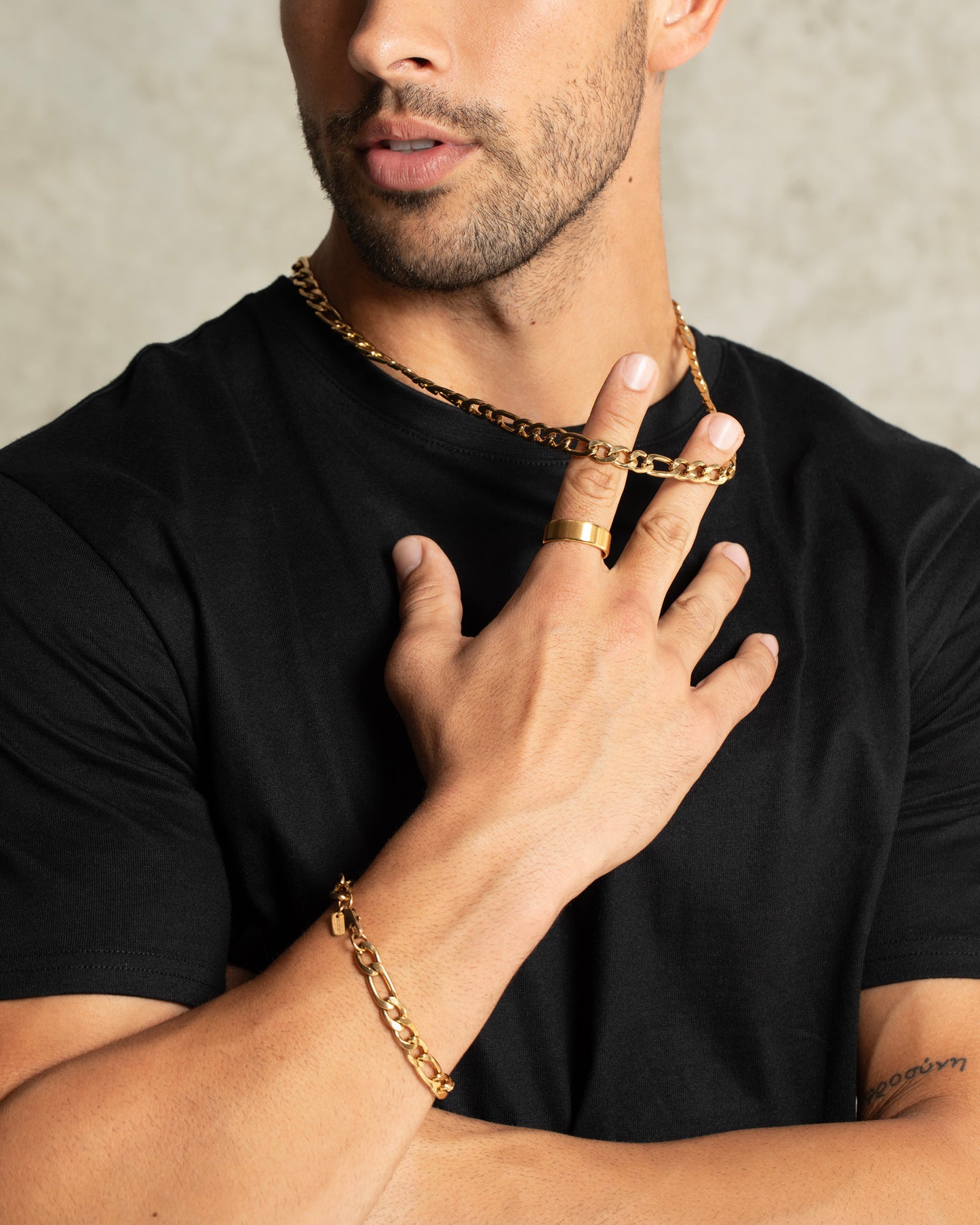 Token Figaro Chain Bracelet